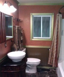 residential painting - bathroom